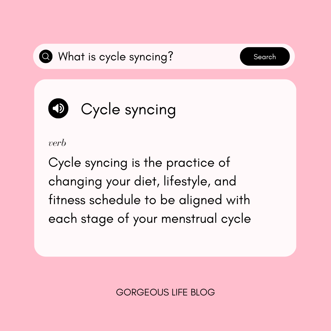 Cycle Syncing: Here's what you should know. - The Gorgeous Life