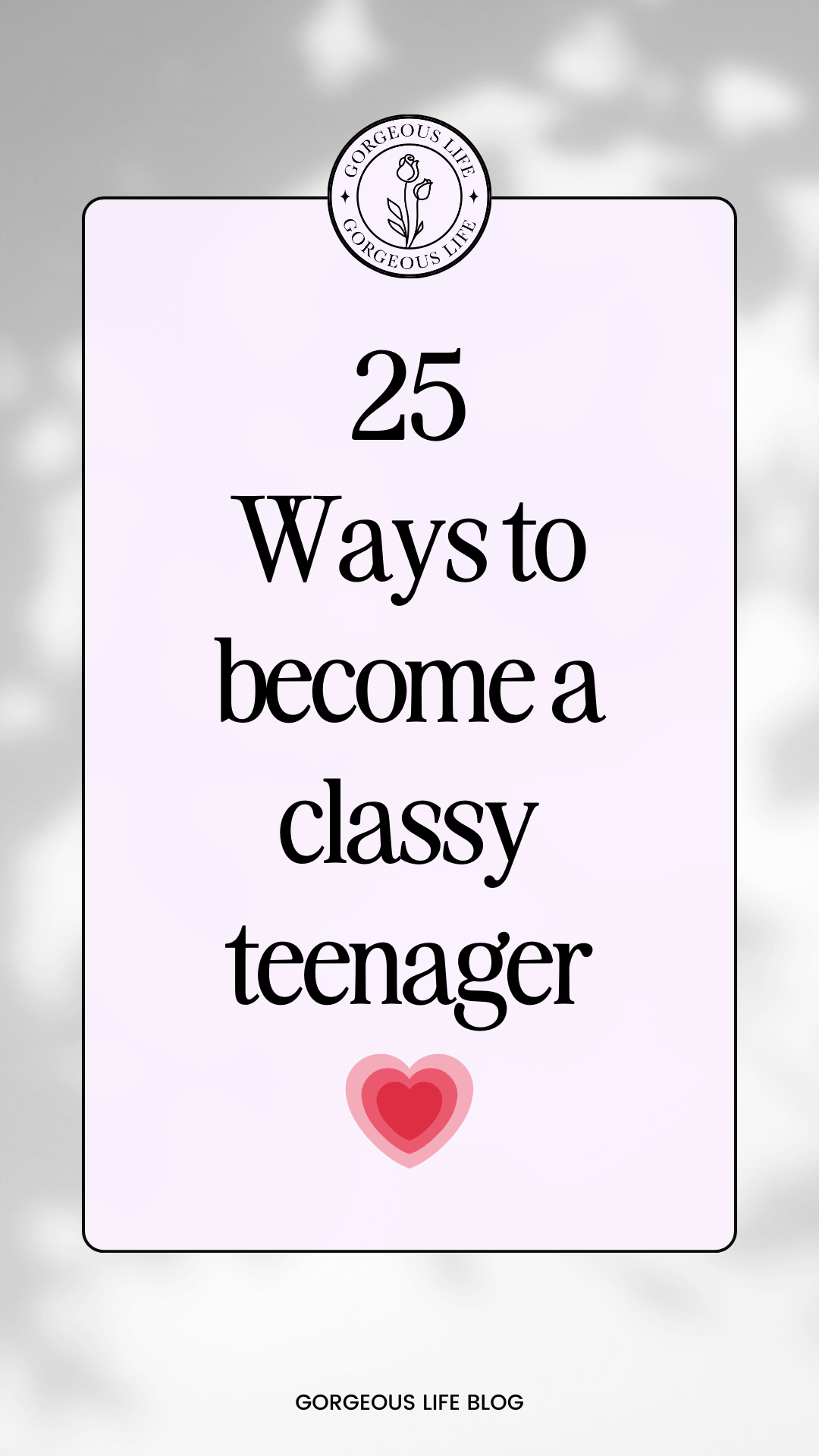 classy teenager
