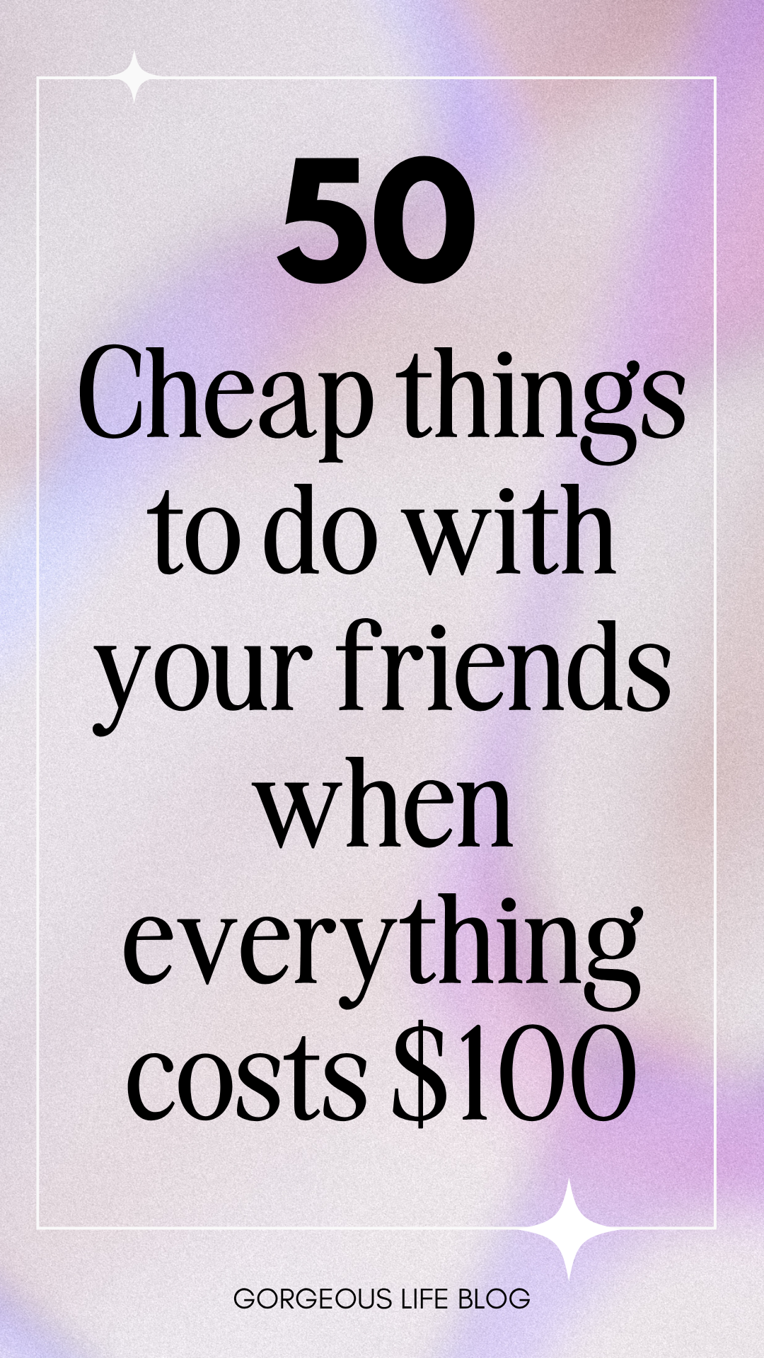 cheap friend activities