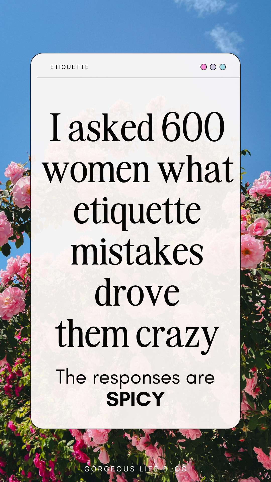 etiquette mistakes